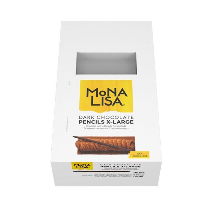Grands bâtons de chocolat noir Mona Lisa (± 115)