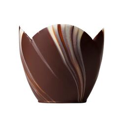 Coupelle chocolat marbré Tulip (x12)