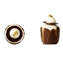 Coupelles chocolat marbré petits fours (x38) Coupelles chocolat marbré petits fours (x38)