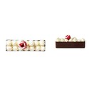 Coupelle chocolat noir rectangulaire (x20)