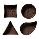 Assortiment de coupes en chocolat noir (x40) Assortiment de coupes en chocolat noir (x40)