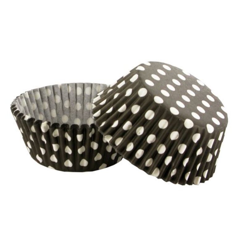 Caissettes à cupcake - Noir - 50 pces - HoM