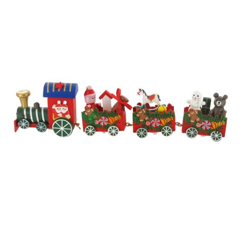 Petit Train de Noël en Bois