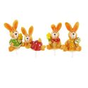 Lapins de Pâques assortis (x4) Lapins de Pâques assortis (x4)