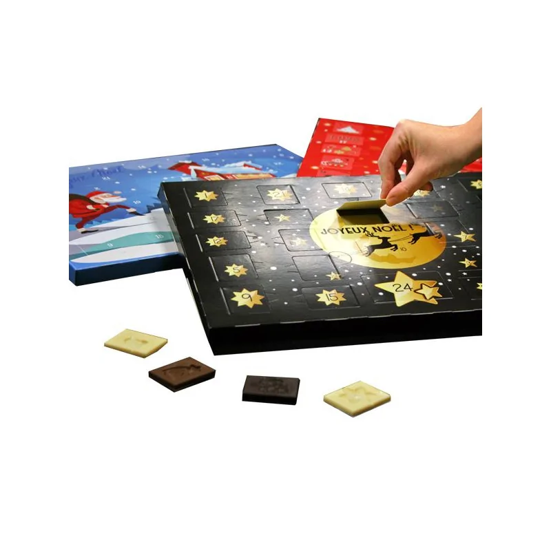 Calendrier de l'avent chocolat maison