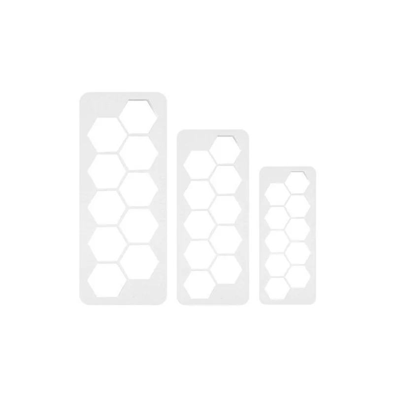 Découpoirs géométriques hexagones PME (x3)