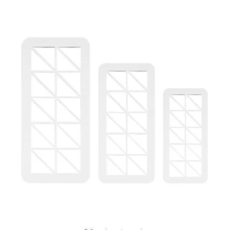 Découpoirs géométriques angles droits PME (x3)