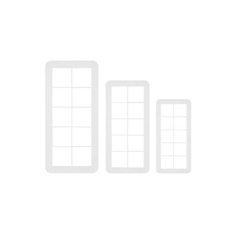 Découpoirs géométriques carrés PME (x3)