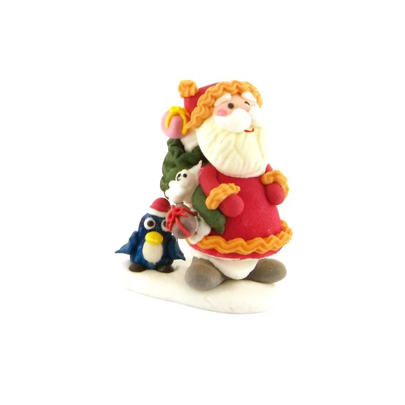 Décor comestible Père Noël debout 7 cm