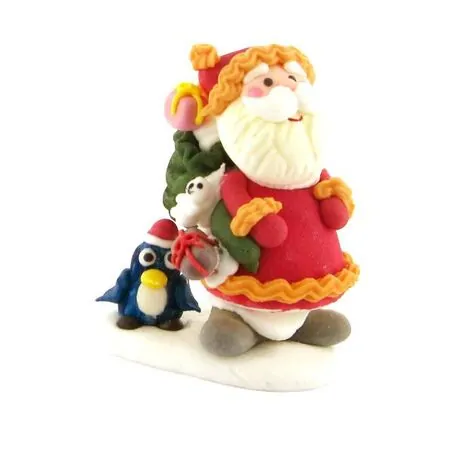 Décor comestible Père Noël debout 7 cm