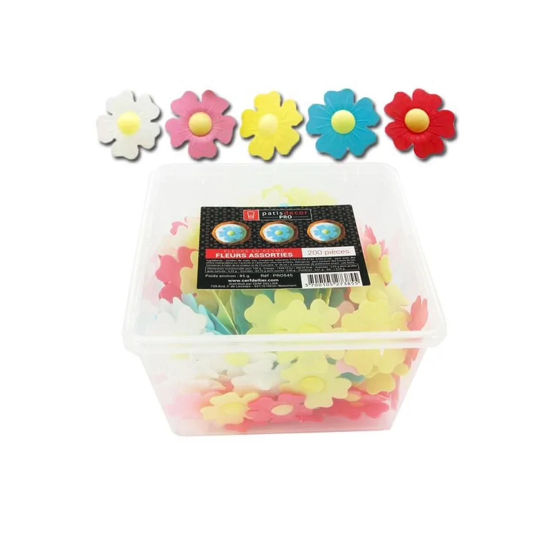 200 Fleurs assorties en azyme Patisdécor Pro