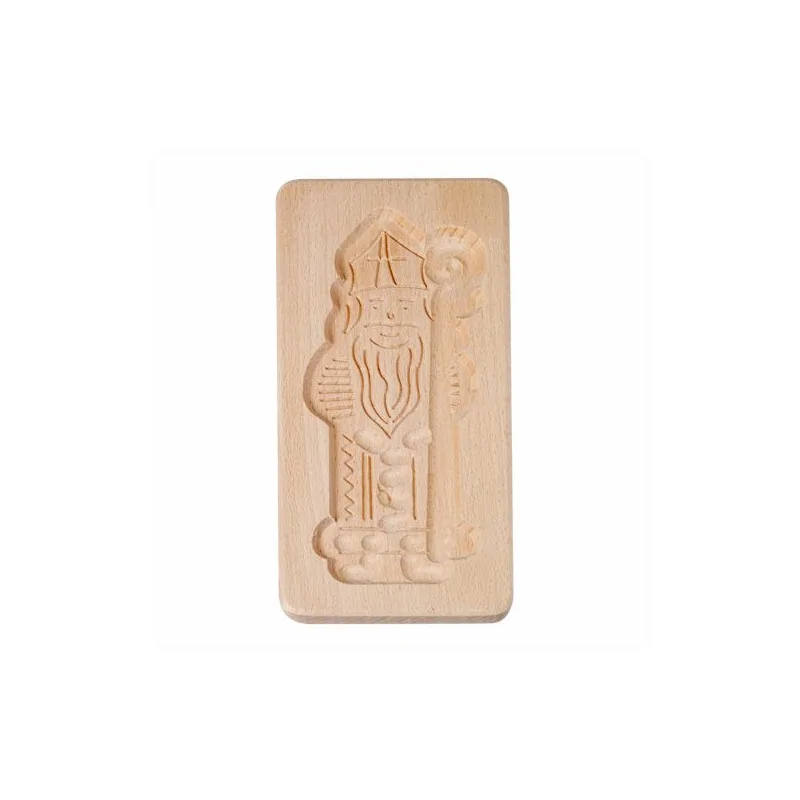 Moule à spéculoos en bois Saint Nicolas
