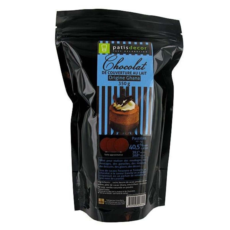 Chocolat au Lait origine Ghana Patisdécor