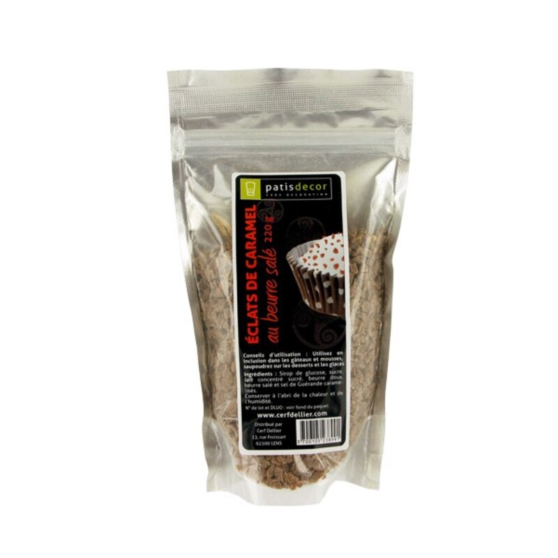 Eclats de caramel beurre salé Patisdécor 220 g
