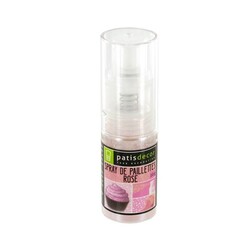 Spray de paillettes rose Patisdécor 10 g