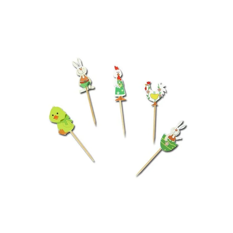 Décor Animaux de Pâques 2 sur pique