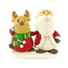 Décors comestibles Père Noël et renne debout (x20)