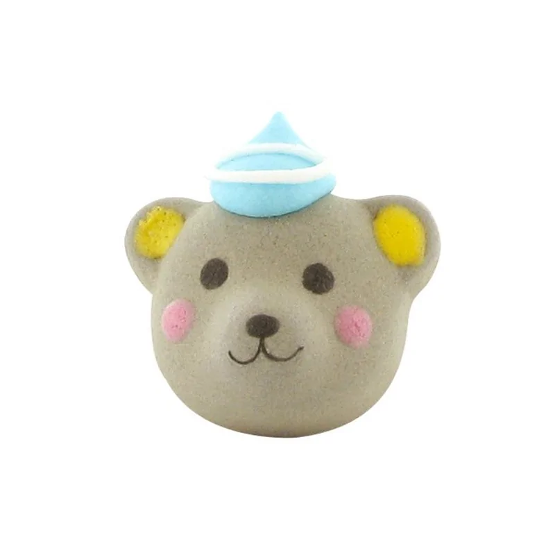 Décors comestibles Tête ourson (x24)