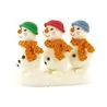 Décors comestibles 3 bonshommes de neige (x24)