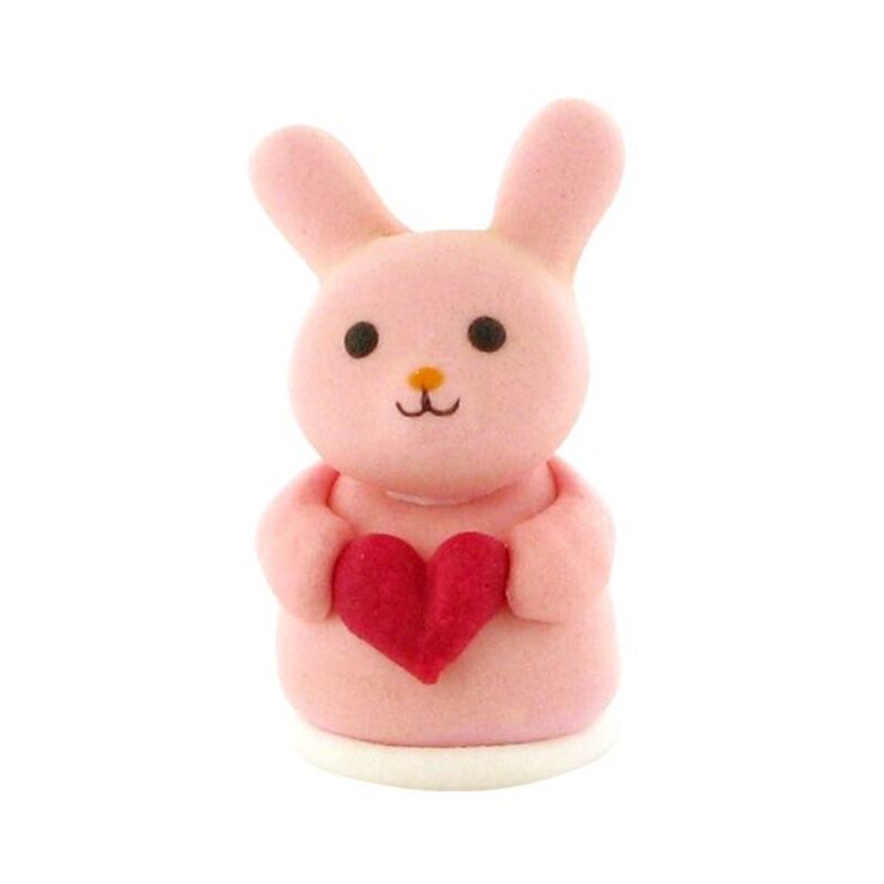 Decor Lapin Rose Coeur En Sucre Pour Gateau 4 5 Cm Cerf Dellier Decor Lapin Rose Coeur En Sucre Pour Gateau 4 5 Cm Cerf Dellier