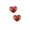 Coeurs en chocolat 3D rouges scintillants (x32)