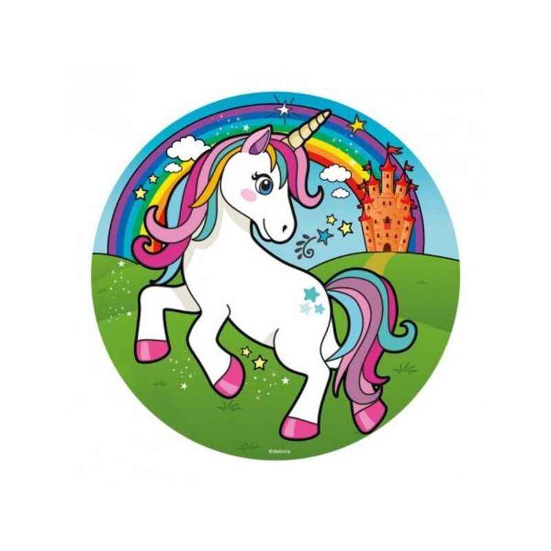 Disque Gateau Licorne En Sucre Cerf Dellier