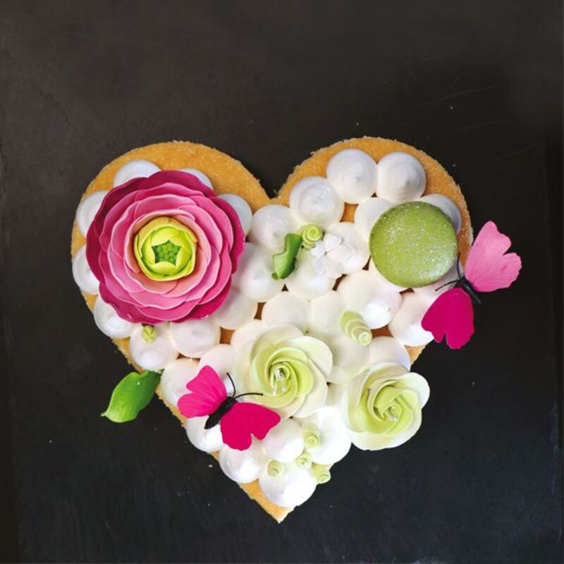 Cercle coeur inox 20 cm