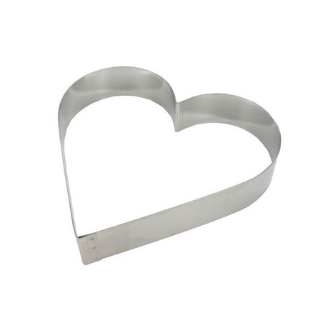 Cercle coeur inox 20 cm