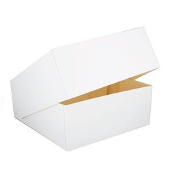 Boîte à entremets blanche H 8 cm Patisdécor