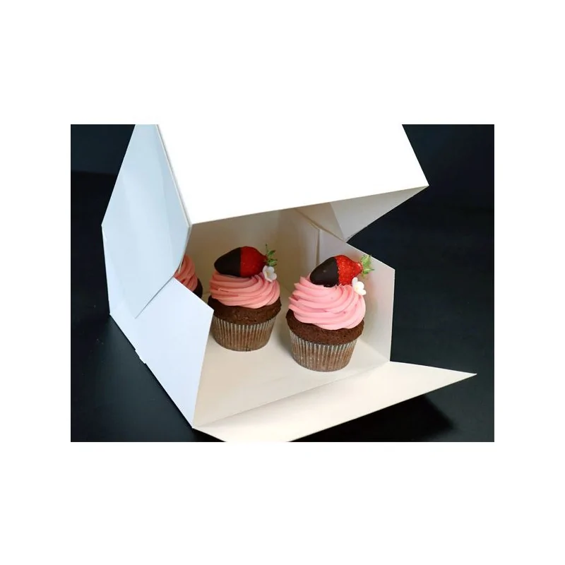 Boîte à entremets blanche H 8 cm Patisdécor