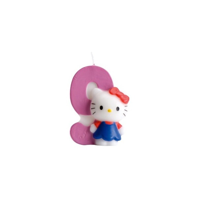 Bougie Hello Kitty chiffre 9