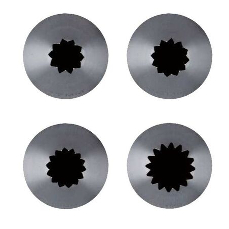 Douille cannelée petits fours inox