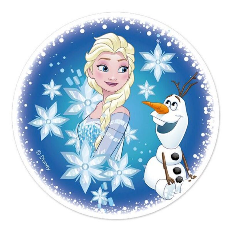 Huis Reine Des Neiges Decoration Gateau Disque Azyme Comestible Anniversaire Luxclusif Com