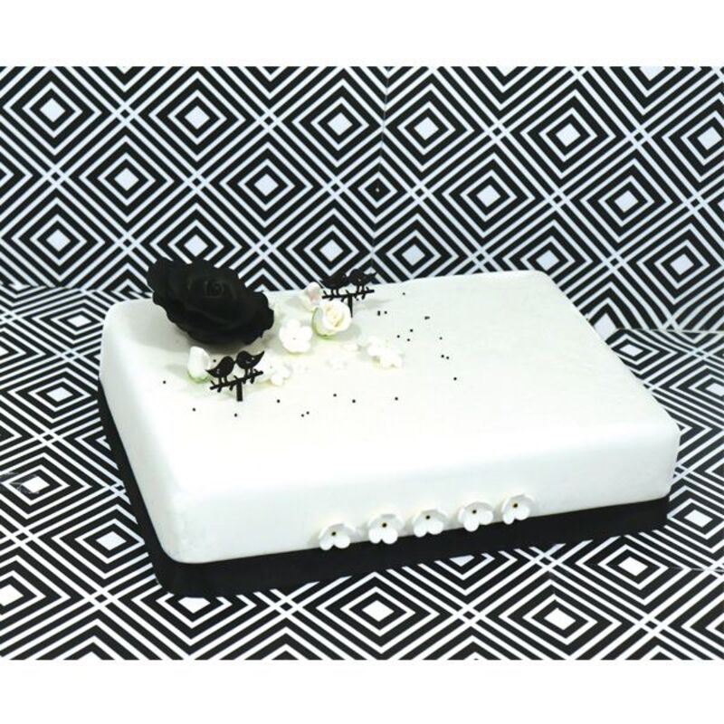 Pâte à sucre blanche étalée rectangulaire Patisdécor
