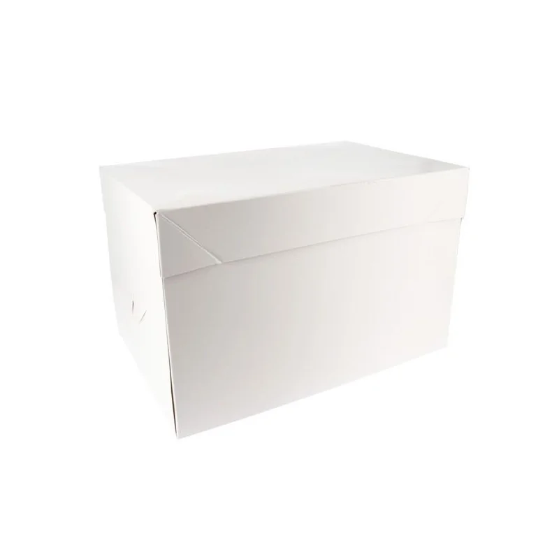 Boîte à gâteau blanche 21 x 31 cm Patisdécor