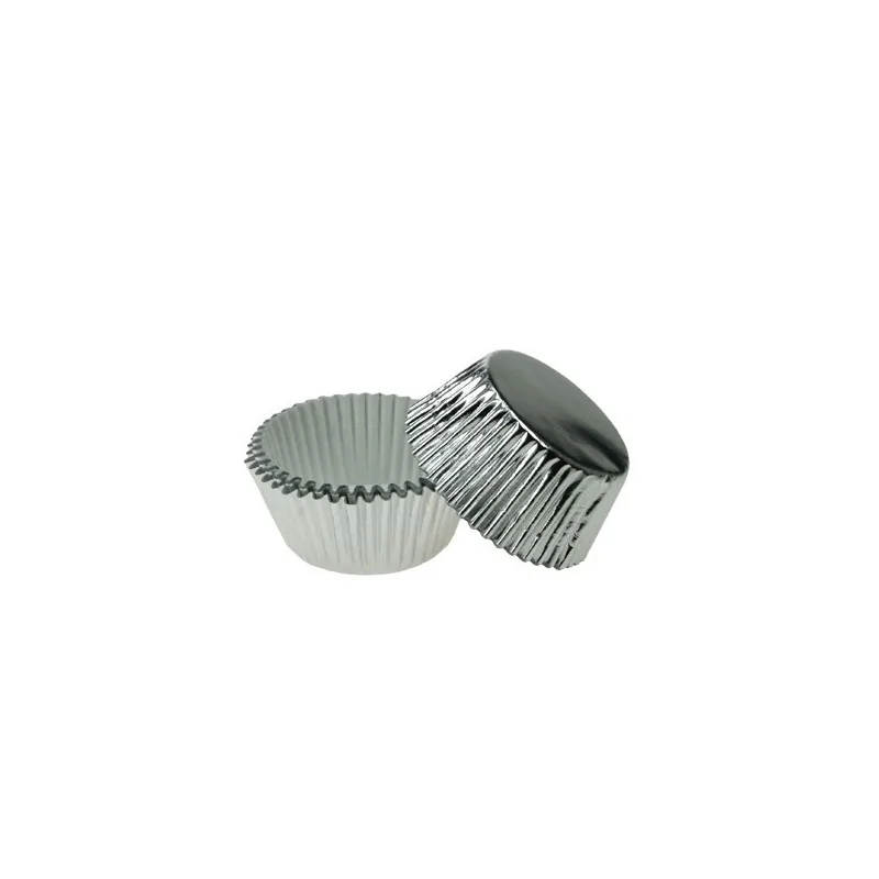 Caissettes cupcakes argent (x30)