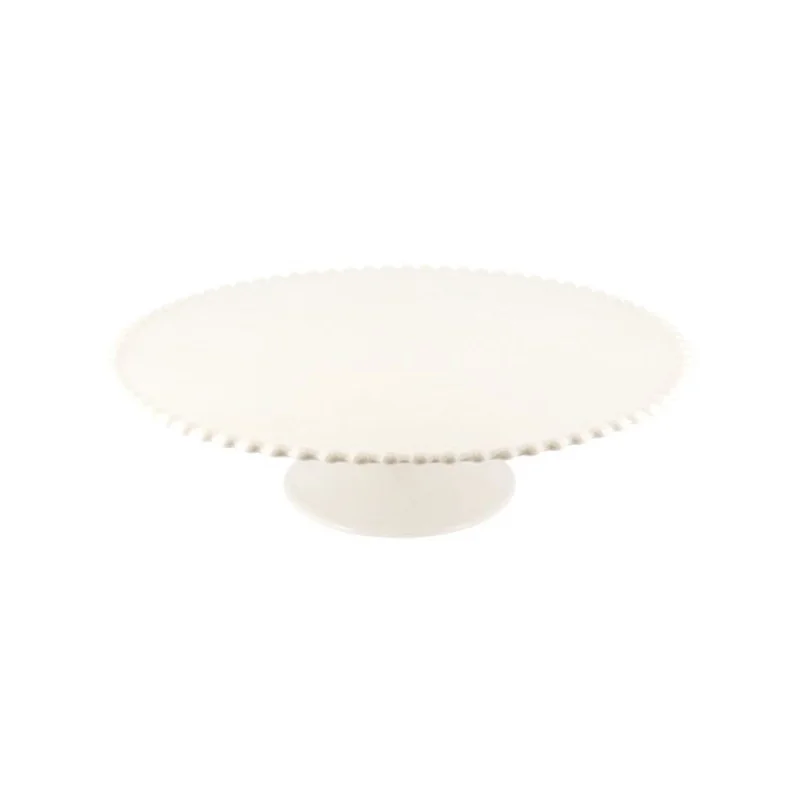 Présentoir gâteau en céramique perles 31 cm
