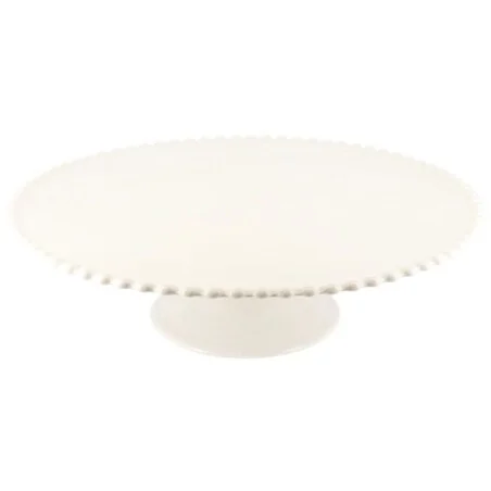 Présentoir gâteau en céramique perles 31 cm