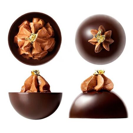 Dômes de chocolat noir Mona Lisa (x28)