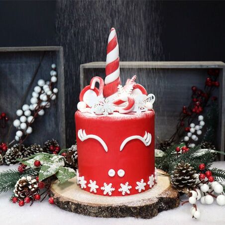 Coffret Layer Cake Licorne de Noël