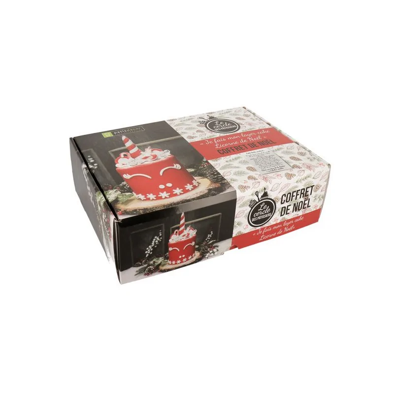 Coffret Cadeau Layer Cake Licorne De Noel Cerf Dellier
