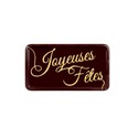 Rectangles chocolat Joyeuses Fêtes (x64)