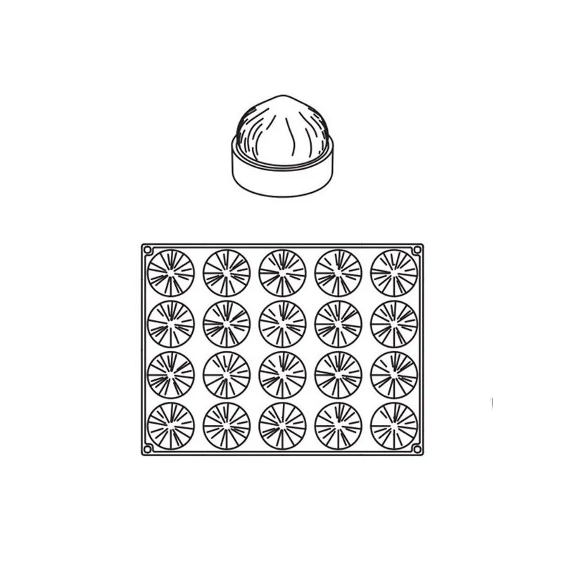 Moule mini tarte 3D Noisettes Pavoni