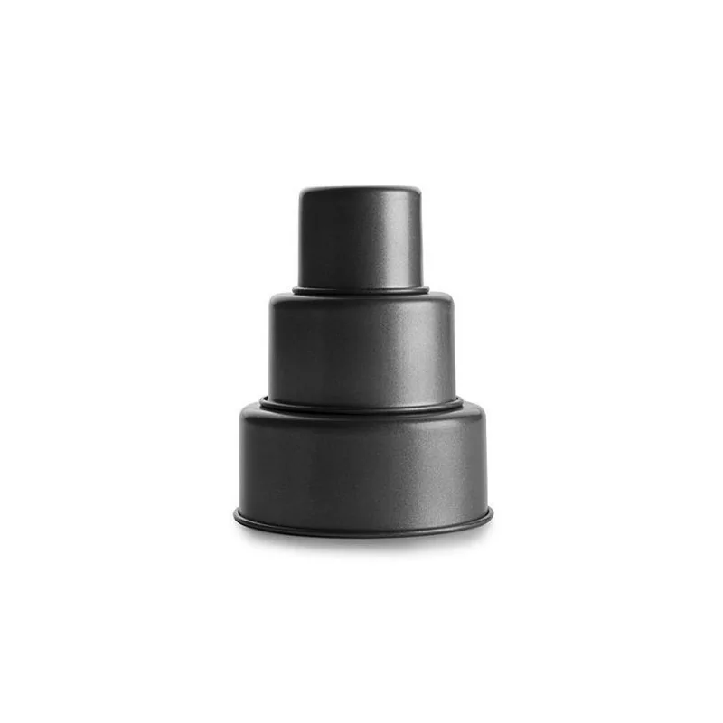 Mini moules ronds anti-adhérents assortis (x3)