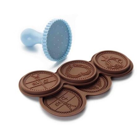 Moules, cercles & caissettes > Moules et c. > Tampon à biscuit Bonne fête  (en silicone) : CuistoShop