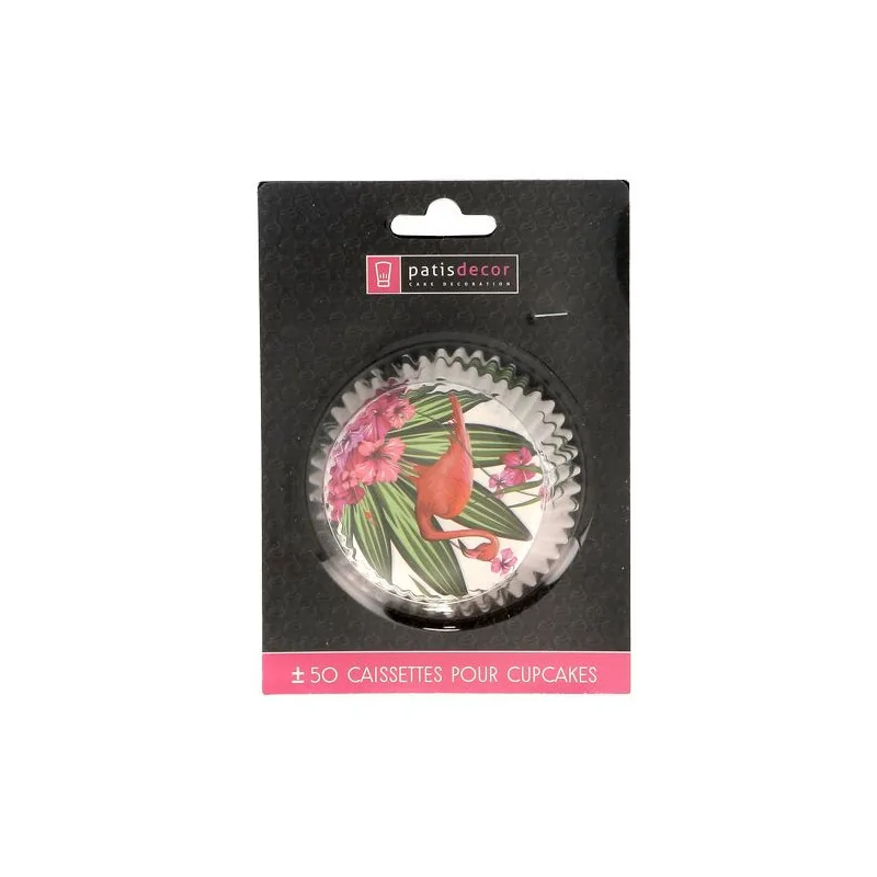 Caissette cupcake Flamant Rose (x 50)