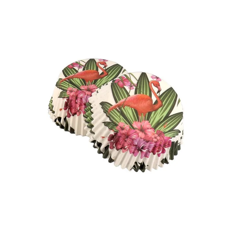 Caissette cupcake Flamant Rose (x 50)