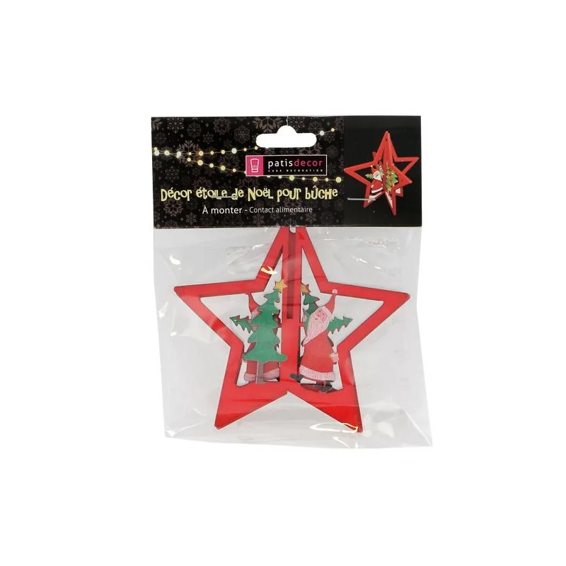 Cake Topper Etoile de Noël Patisdécor