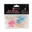 Cupcake Toppers Ballerines assorties (x12)