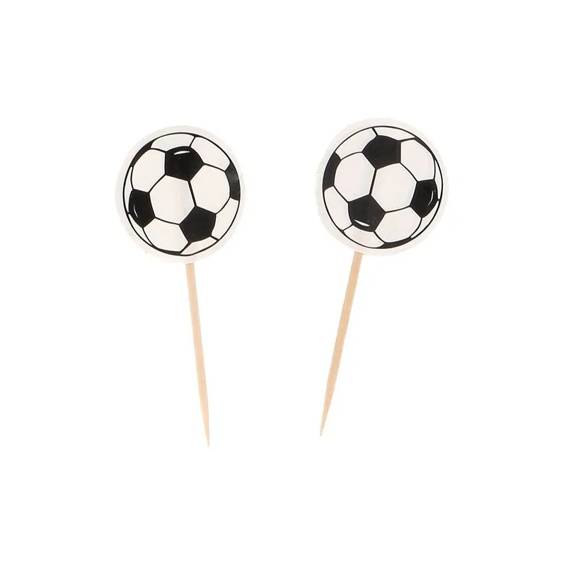 Cupcake Toppers Ballon de Foot (x25)